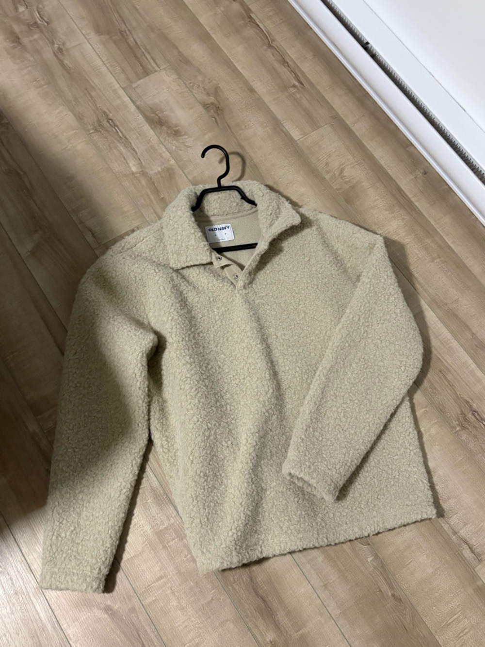 Old Navy Cream Teddy Sherpa Jacket